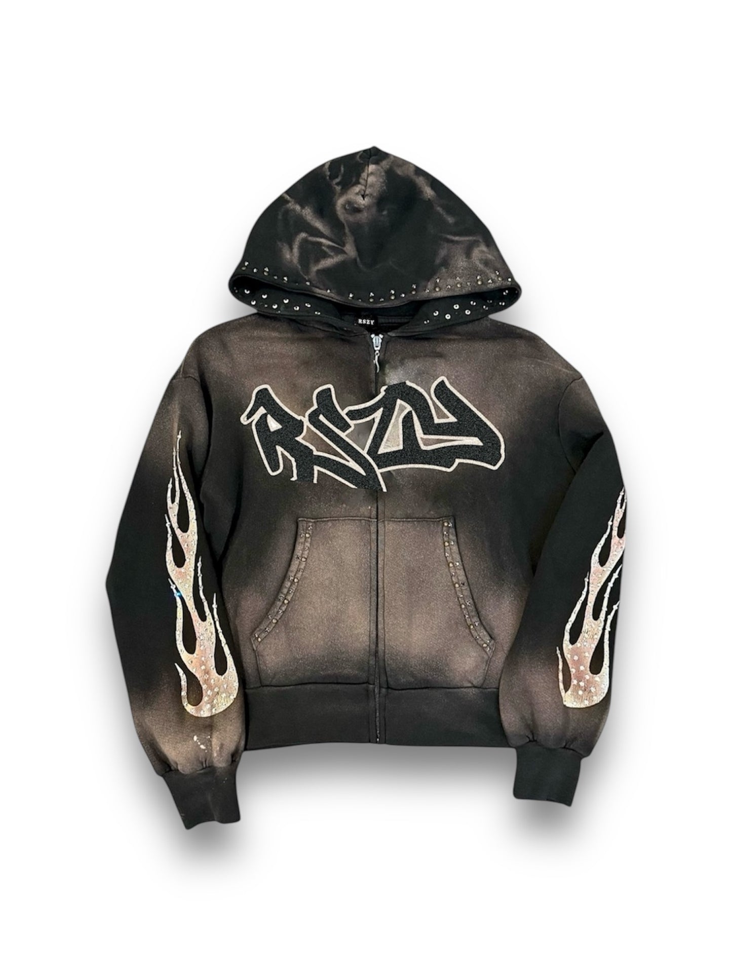 Signature Acid Wash Zip-up